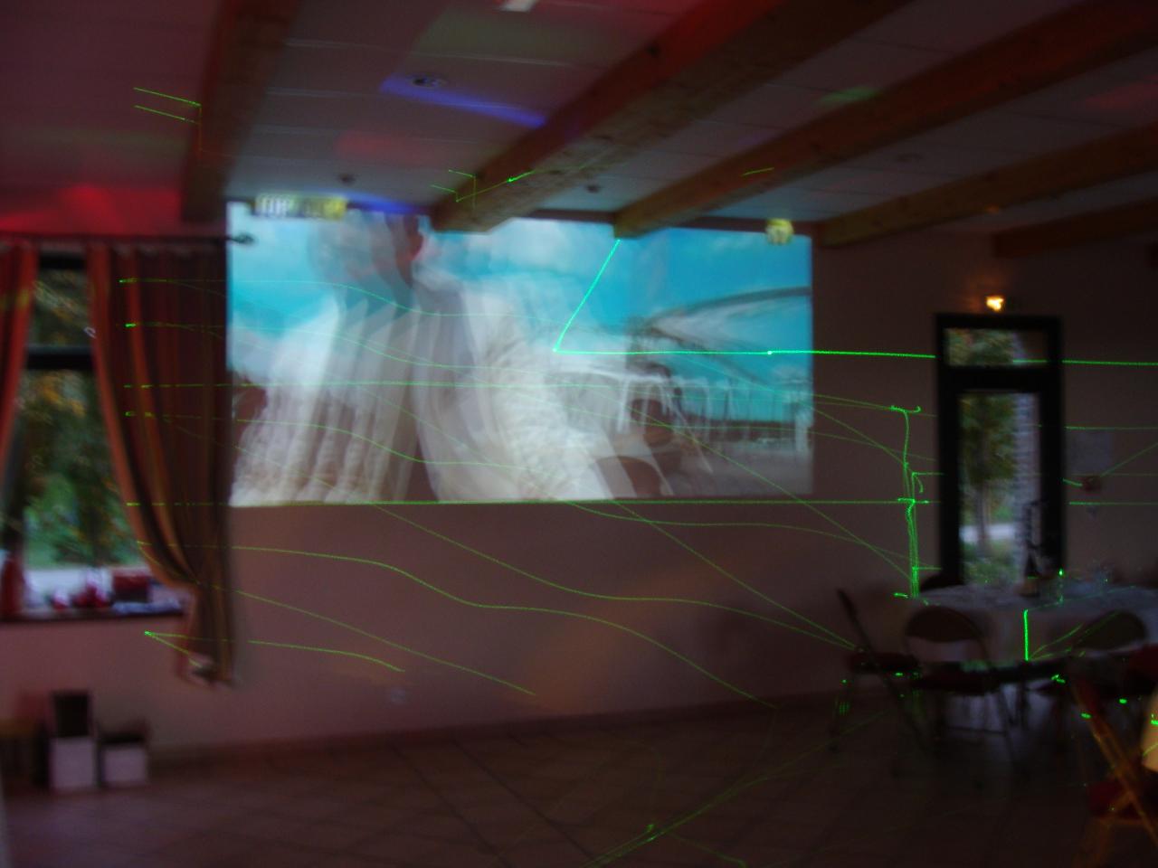 Projection Video Mur Salle de réception